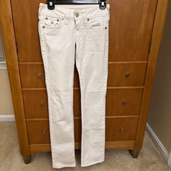 True Religion Billy White Jeans 25 - Picture 1 of 9